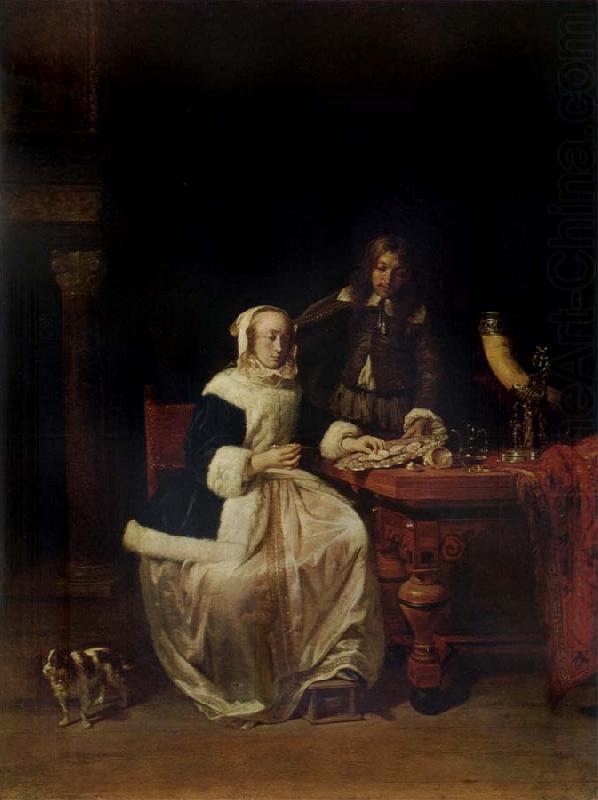 Treating to Oysters, Gabriel Metsu